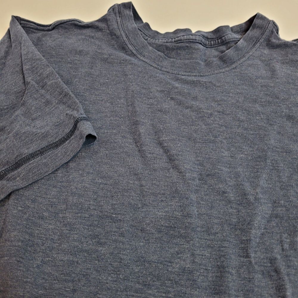 Lululemon T-Shirt Mens Medium Blue Excellent Heathered Short‎ Sleeve Activewear